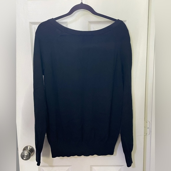 Women’s black sweaterer with sugar skull print - Picture 3 of 4